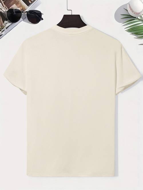 1854 large size mens short sleeved t shirt suit fashionable fat clothing plus size