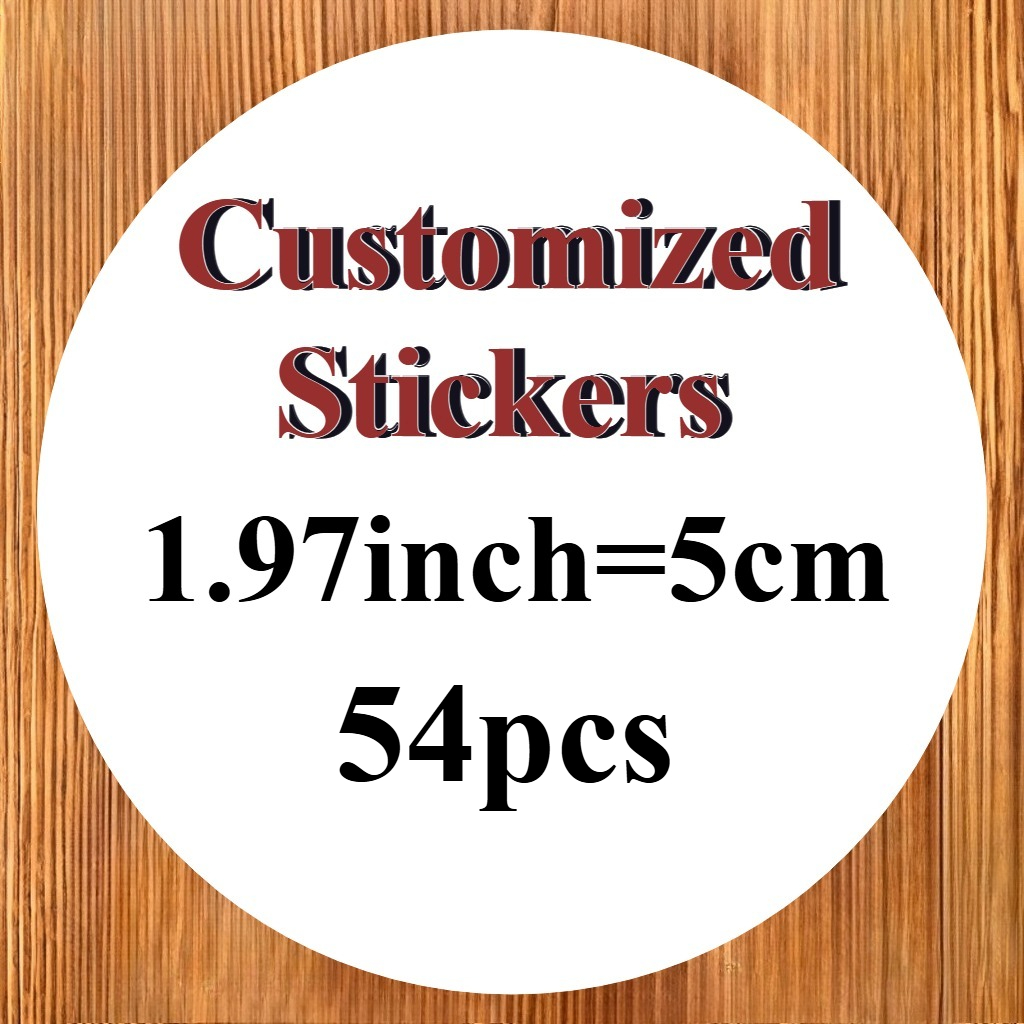 Image of Custom 3/4/5/6/7cm Personalized Custom Stickers, Round Stickers, Suitable For Occasions, Photos, Images, Custom Labels, Birthday Party Invitations, Thank Supplies, Suitable For Bottles, Milk Tea