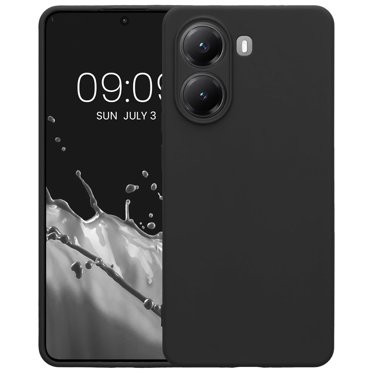 TEMU Phone Case: Compatible With Xiaomi Poco X7 Pro / Redmi Turbo 4 5g Case Slim Shockproof Flexible With Protection Black Matt Soft Protective Phone