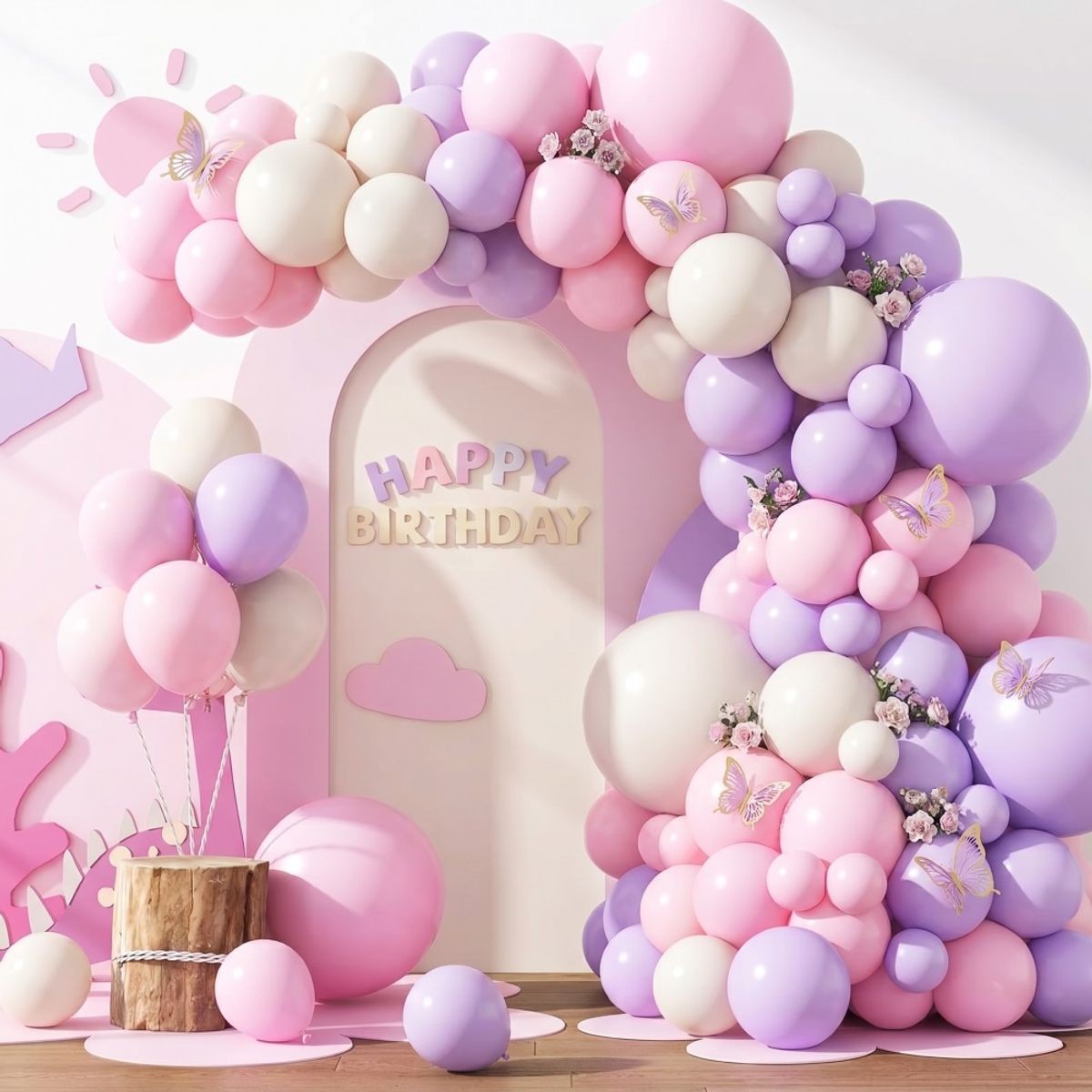 TEMU Kit de de guirnalda de globos crema , 130 piezas de globos de látex , decoración para fiestas de 5, 10 pulgadas para , , despedidas de soltera,