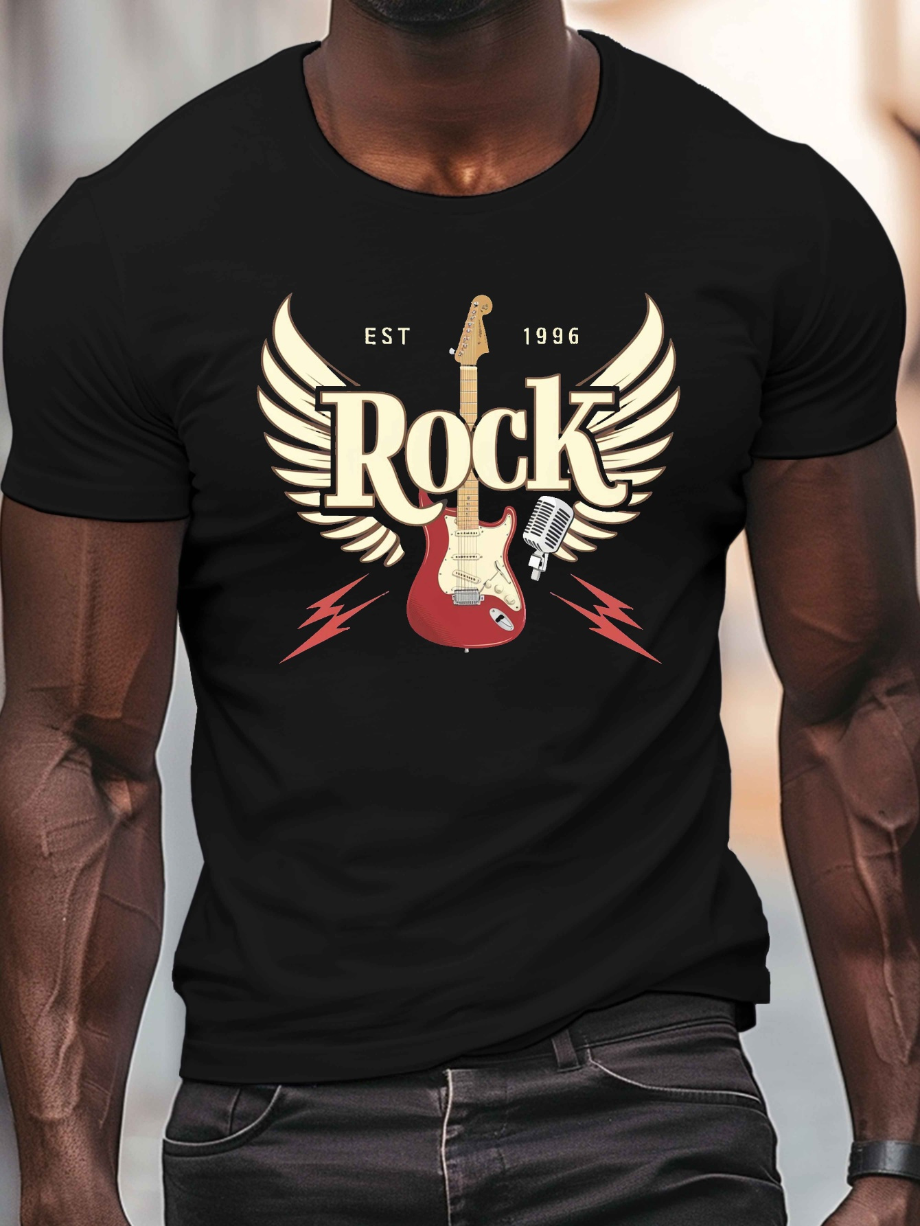 camiseta gráfica rock hombre cuello casual - Temu Uruguay, image size:800x1066