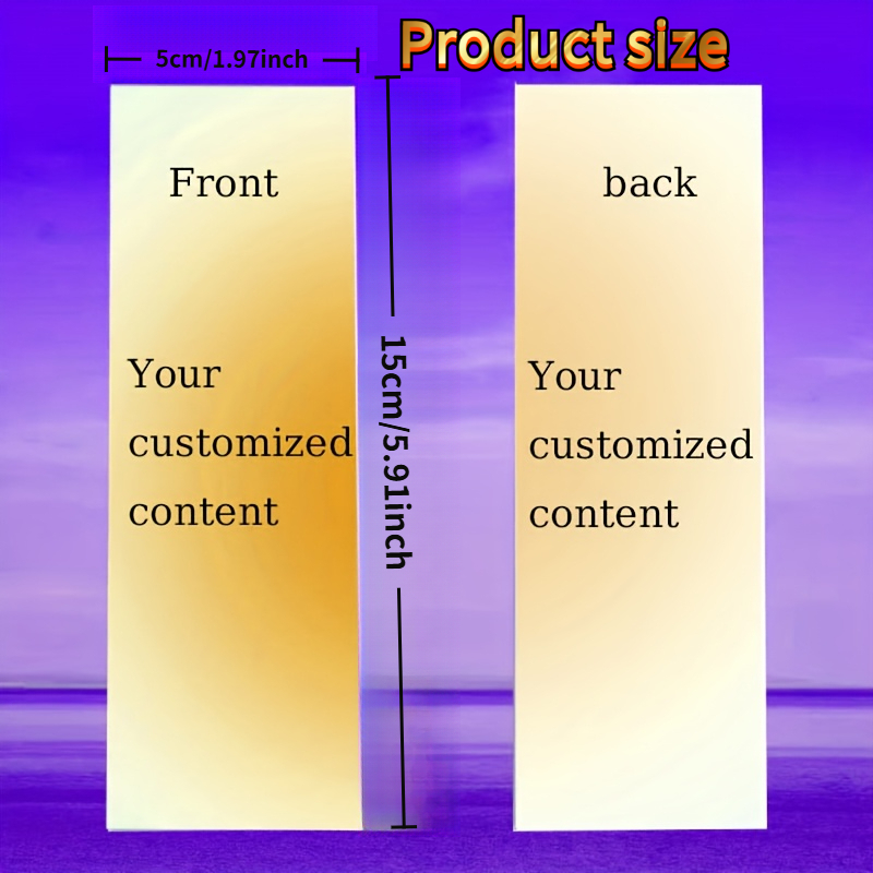 TEMU Personalized Photo Bookmarks - Custom Photo Printing Suitable For Books, Journals, Planners | Small-batch High-quality Printing With Your Own