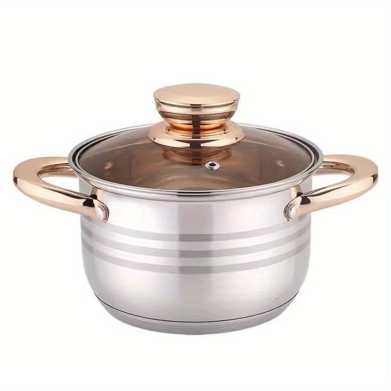 12pcs stainless steel cookware set with lids anti   handles   lids 7 layer thickened covers healthy material   kitchen pots and pans accessories details 2