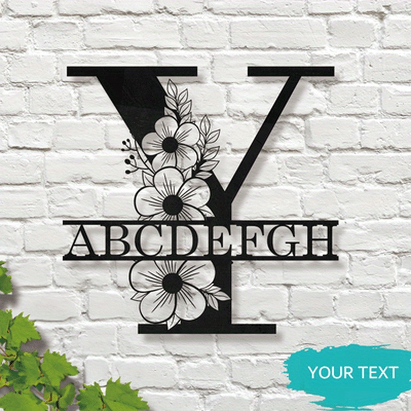 customizable iron monogram   elegant personalized name sign with   ideal for home decor wedding favors and special celebrations suitable   14 details 6