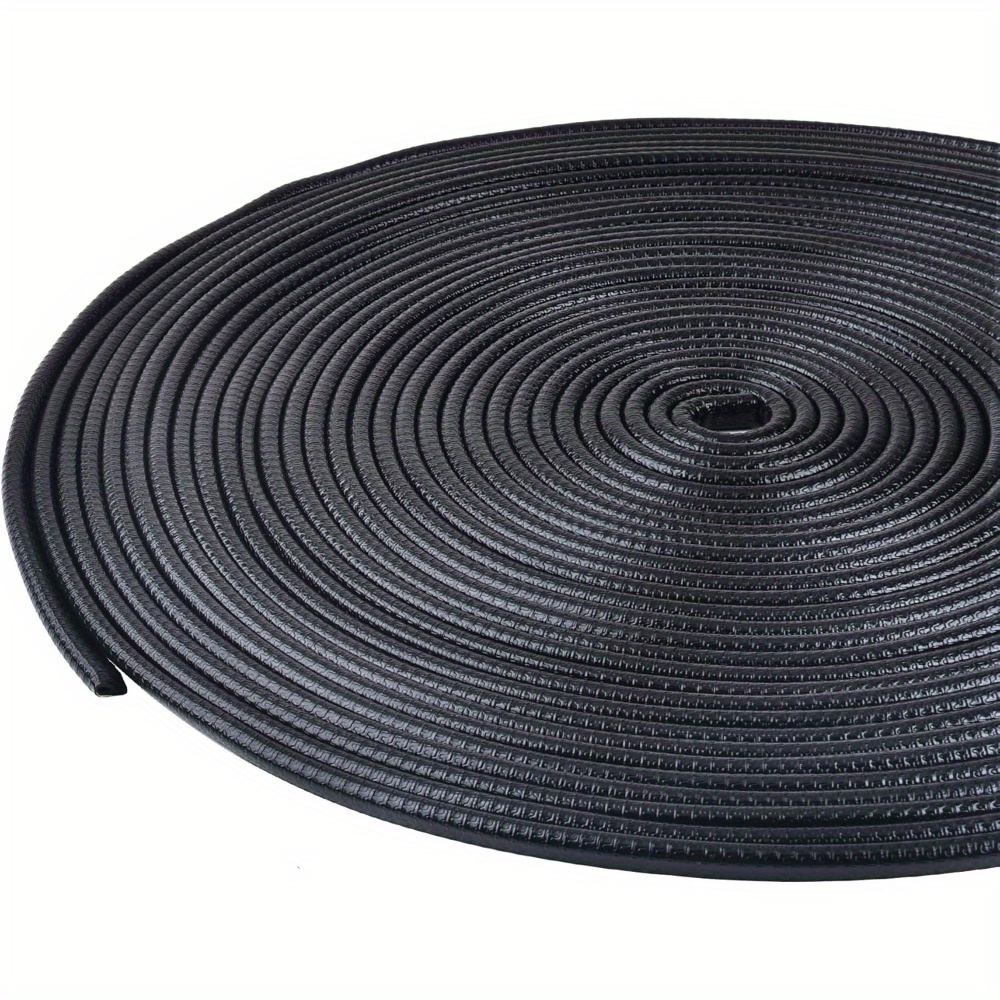 TEMU 65ft(20m) Car Door Protector Edge Guards U Shape Car Edge Trim Rubber Seal Fit For Most Car(black)