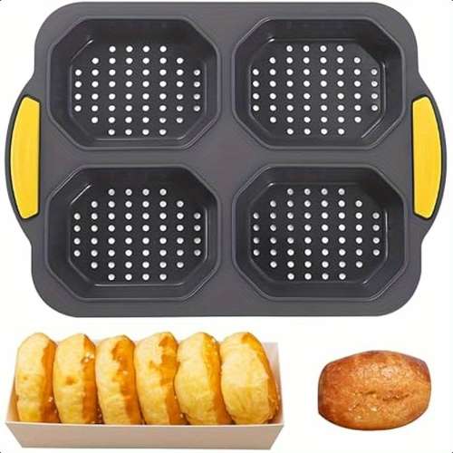 French Bread Hoagie Sub Roll Mold French Bread Baking Pan - 4