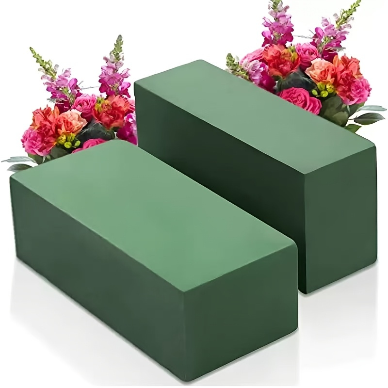 4pcs high density dual purpose floral foam ideal for bouquets centerpieces and home decor   freshness secures stems   professional   essential natural texture filler