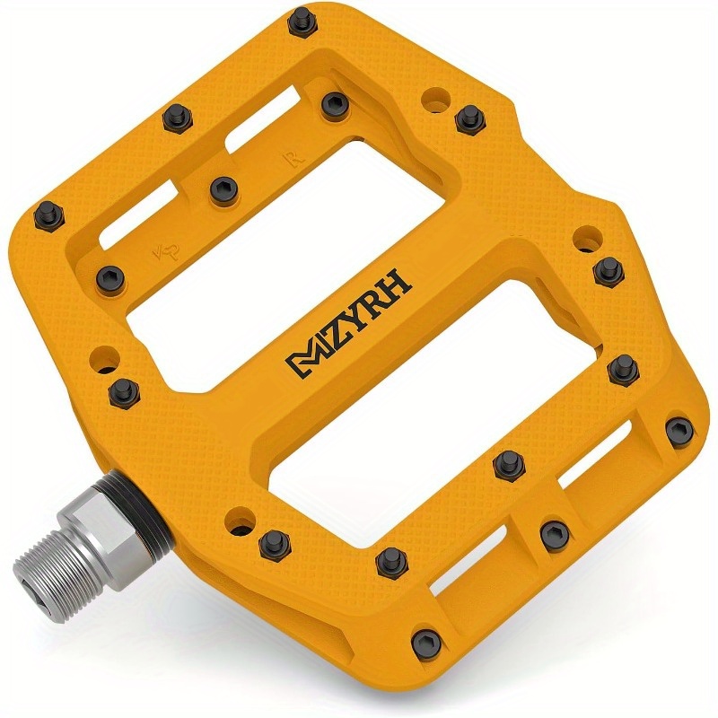 Best Budget Mountain Bike Pedals Flat, MTB Bike Pedals Nylon Non
