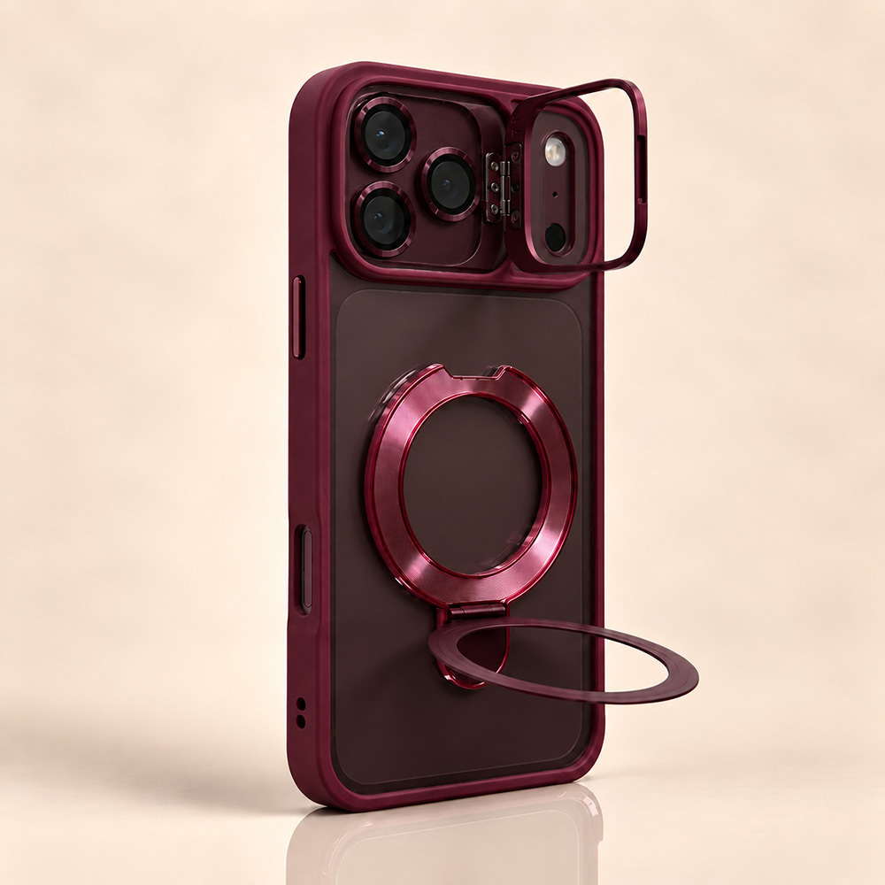 TEMU Phone Case: Dual-stand Phone Case, Suitable For Iphone 18/17/16/15/14/13/12/11 Pro Air Models, Includes Matching Color Lens Protector,