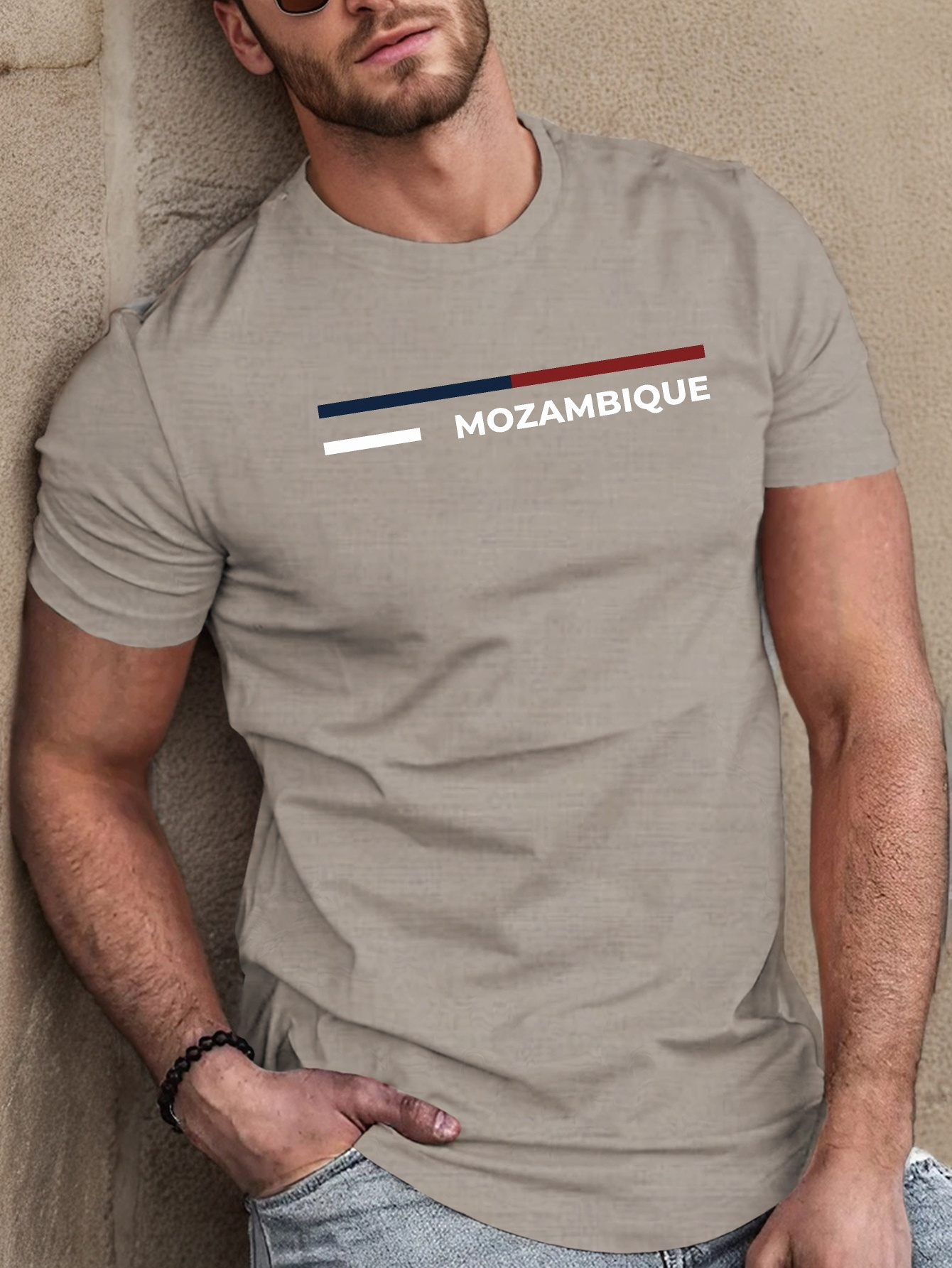 Camiseta com Estampa Geométrica Inspirada em Moçambique  3