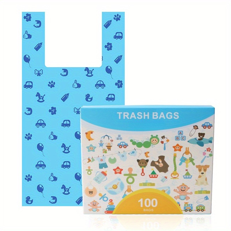 TEMU 100 New Dog Waste Bags With Handles, Rolls Of Dog Poop Bags, Extra Thick Puppy Waste Bags, Pet Trash Bags