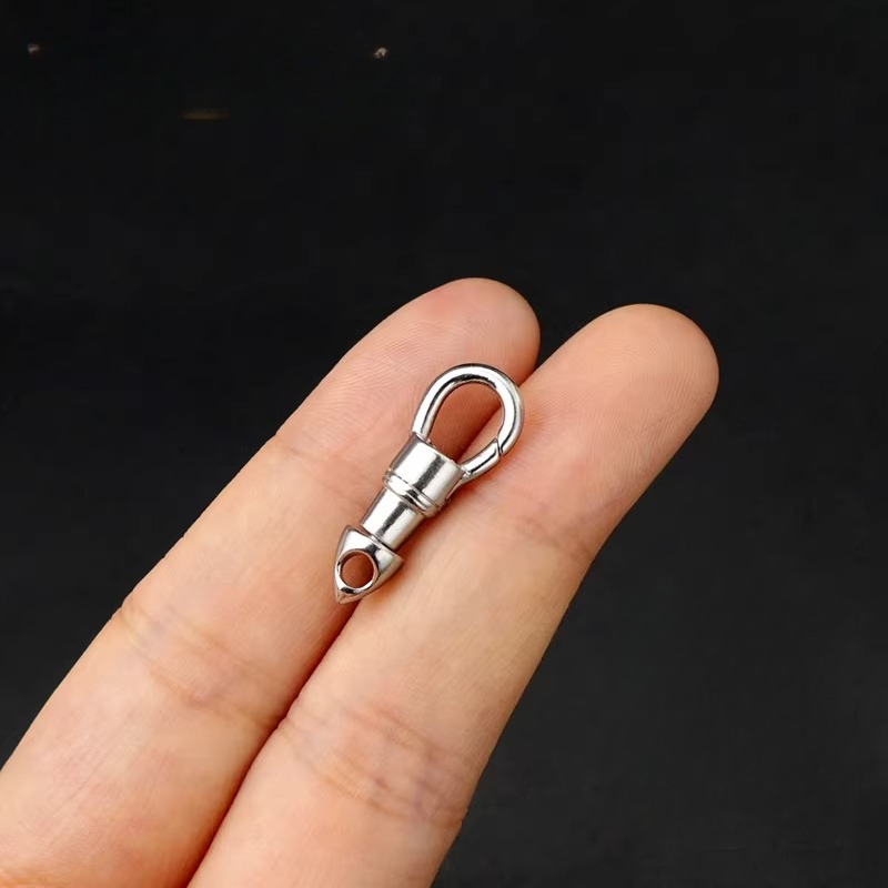 E-shop 304 Edelstahl Drehbare Schnellhänge-Schnalle, Tragbares EDC Mini Werkzeug, Verbindungs-Schnalle Schlüsselanhänger Schmuck Schnalle