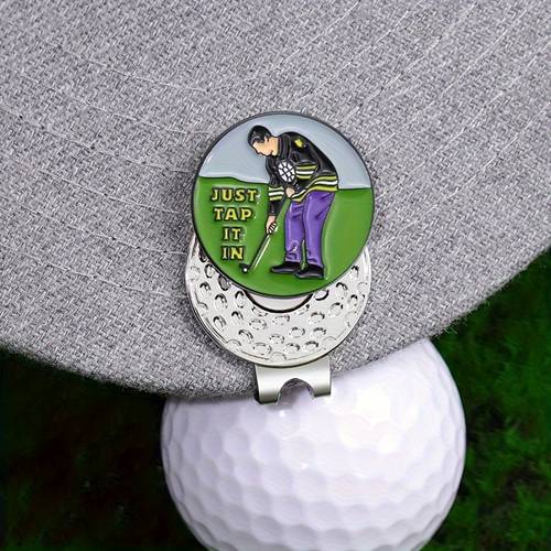 item picture ball marker with magnetic hat clip humorous golf accessory for men and women durable detachable marker for caps and visors perfect funny