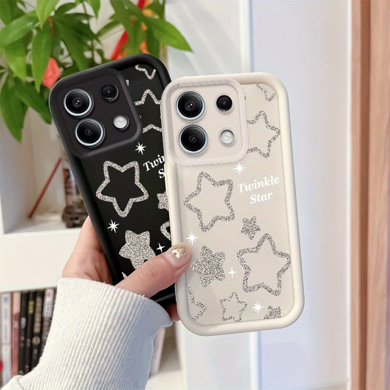 item picture a black and white phone case featuring a simple lines and   made from soft tpu material offering high quality and protection compatible with xiaomi 11lite poco  5s x5 x6 c31 c55 as well as redmi note12pro note13  note8 note9 note10pro note11  9at 10a 11a 12 13c  