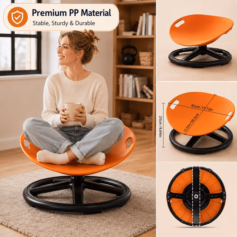 spinning sensory chair outdoor athletics red blue durable plastic and metal materials suitable for and adhd patients enhances coordination and attention Product details 4