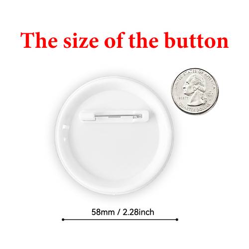 2 1pc diy craft 58mm 2 28 inches from full metal pin suitable for bags jackets and gifts the for ideal as a party favor