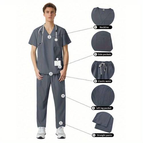 qualität pflegeuniformen zahnarztsets krankenhausrüstungen für männer, arbeitskleidung für tierpflege