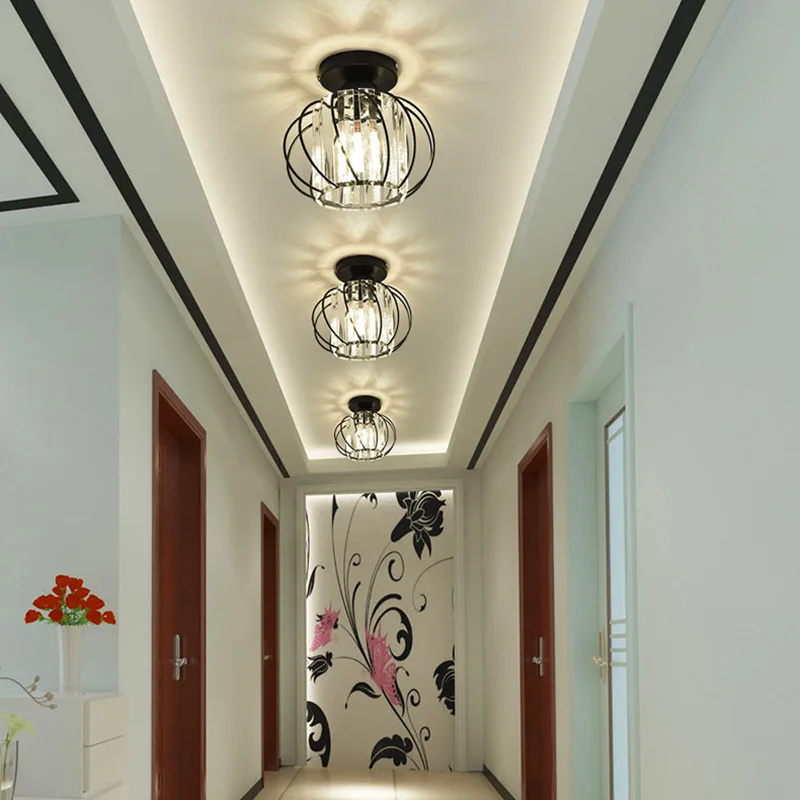 modern led crystal chandelier ceiling lamp no electricity needed battery free   for living room bedroom dining room hallway decor details 5