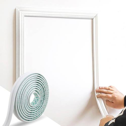 4 rolls 157 48 inch elegant pvc self decorative trim soft and flexible suitable for walls floors cabinets european home and floor decor wall accent surface wall decoration