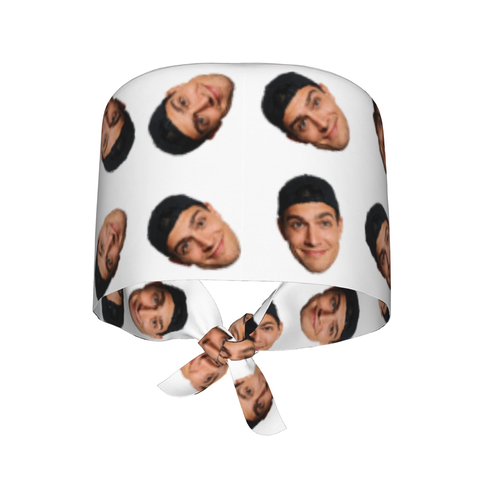TEMU Customized Fun 's Hat/ Working - Add Your Own Picture Logo Text, Personalized Scrub With Sweatband, Adjustable Tie Back Hat Breathable Headgear