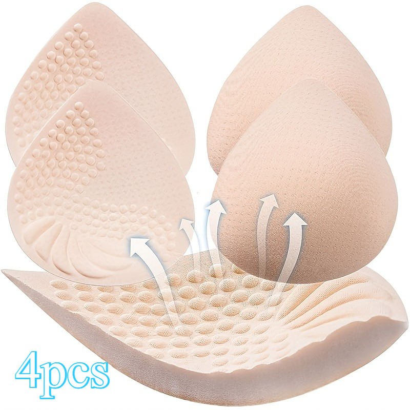 Bra Pad Inserts, 4pcs () Pack, Sports Bra Compatible Bra Inserts, Suitable For Bikini Tops