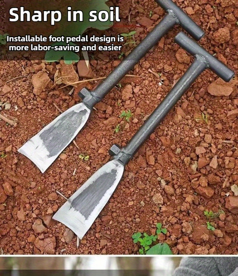 1pc heavy duty   steel gardening shovel multi purpose outdoor seedling digging tool no electricity required for vegetable planting and transplanting Product details 3