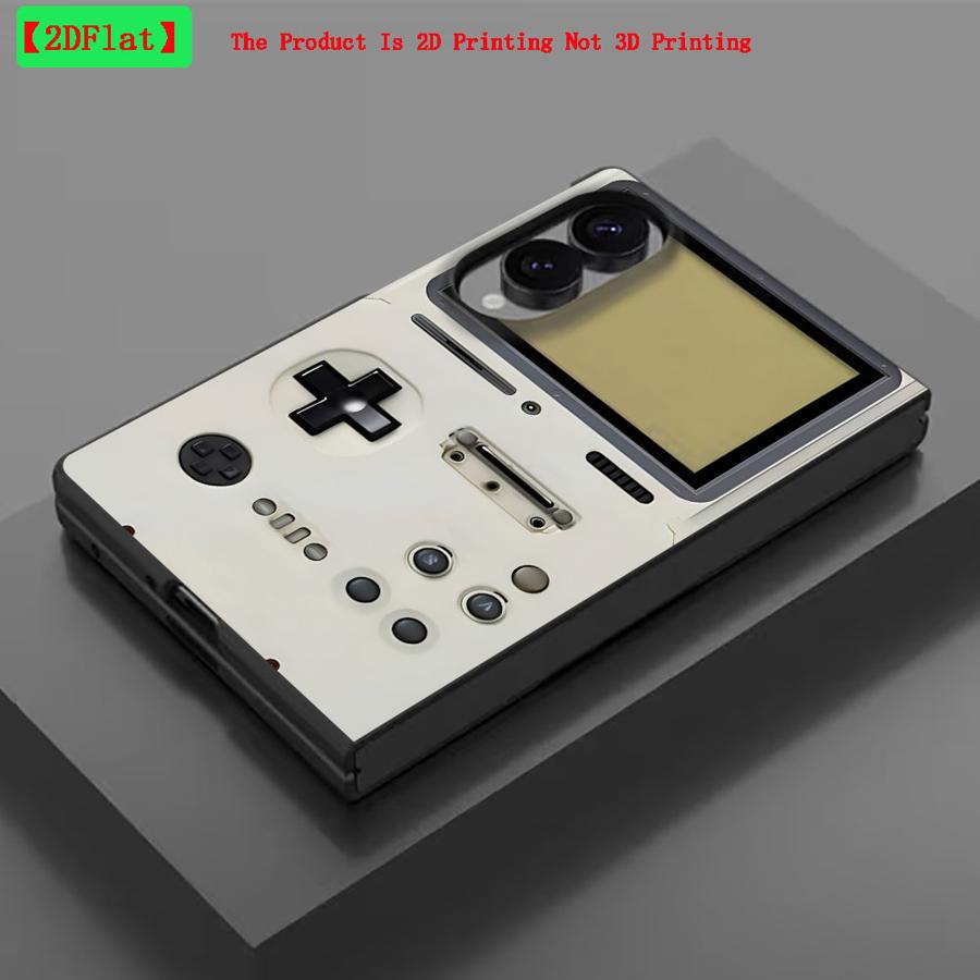 TEMU Phone Case - 2d Flat Case Suitable For For Galaxy Z Fold 8 Fold8 Phone Cover Off-white Game Console