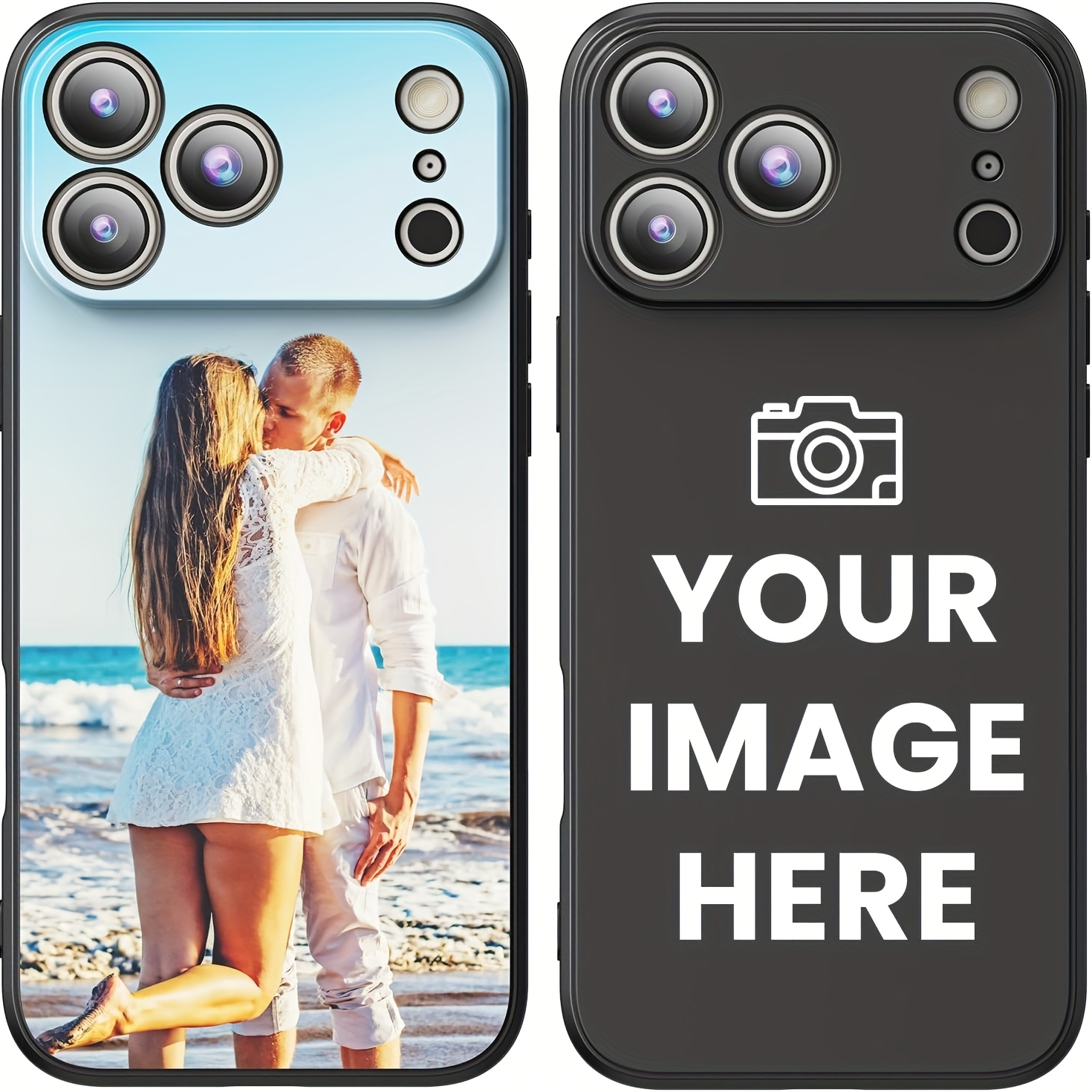 Phone Case - Personalized For Iphone 17, 16, 15, 14, 13, 12, 11 Pro Case | Soft Black Matte Tpu Cover | Custom