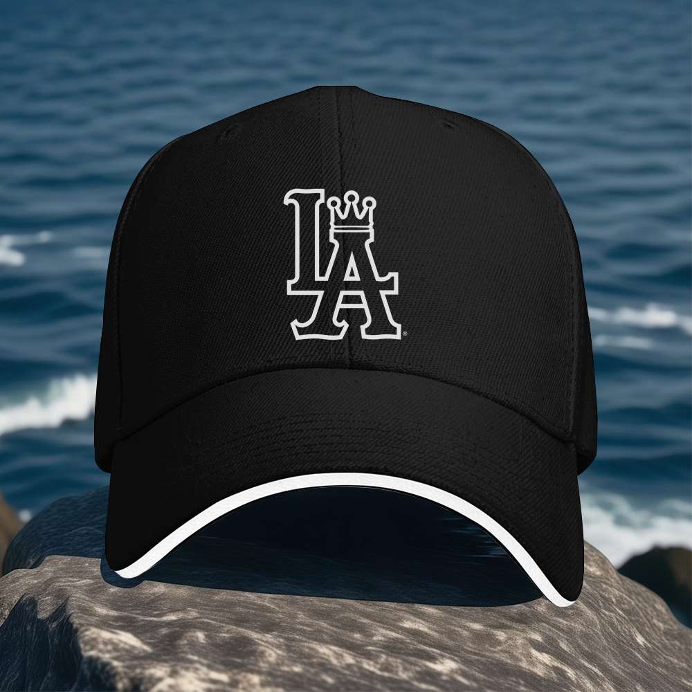 Los Angeles Crown Logo Baseball Cap, Urban Fashion with Adjustable Design, Machine Washable, Suitable for Outdoor Activities, Unisex Style, Casual for All Seasons