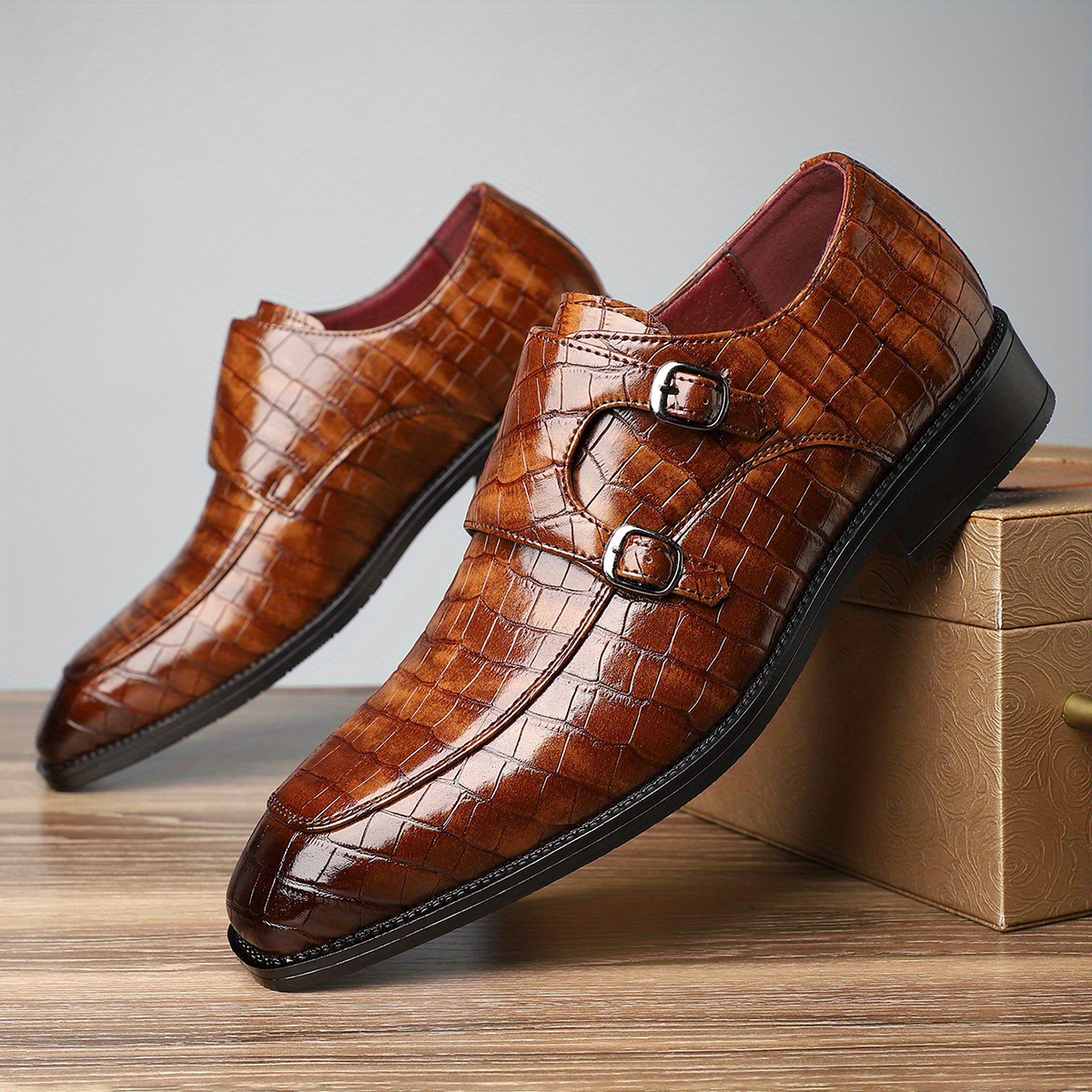 men crocodile shoes sold on Temu United States