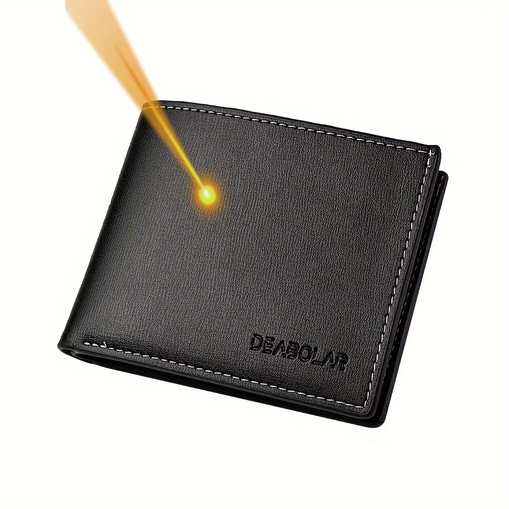 TEMU Name Wallet For Men Casual Bifold Short Wallet Male Personalized Gift For Him Birthday Father's Day Anniversary, Best For Christmas