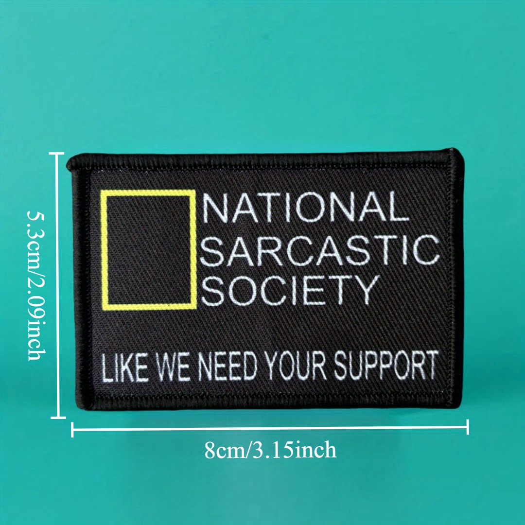 National Sarcasm Like We Need Morale Tactical Patches Printed Hook And Loop Patch For Backpack Hats