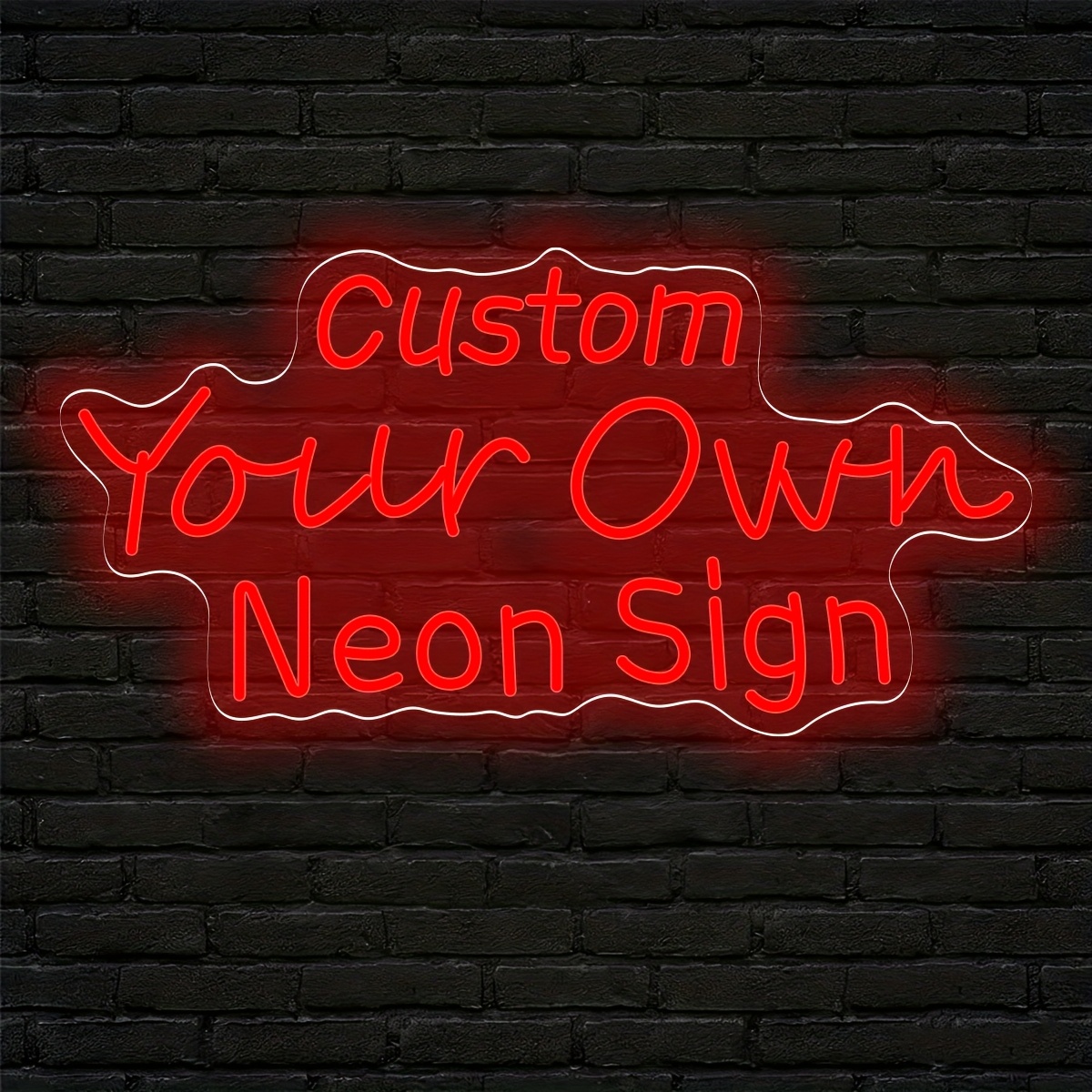 Personalized Custom Text LED Neon Light, USB Powered