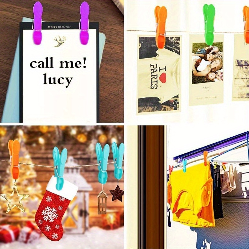 colorful plastic clothespins heavy duty spring non slip Temu Ireland