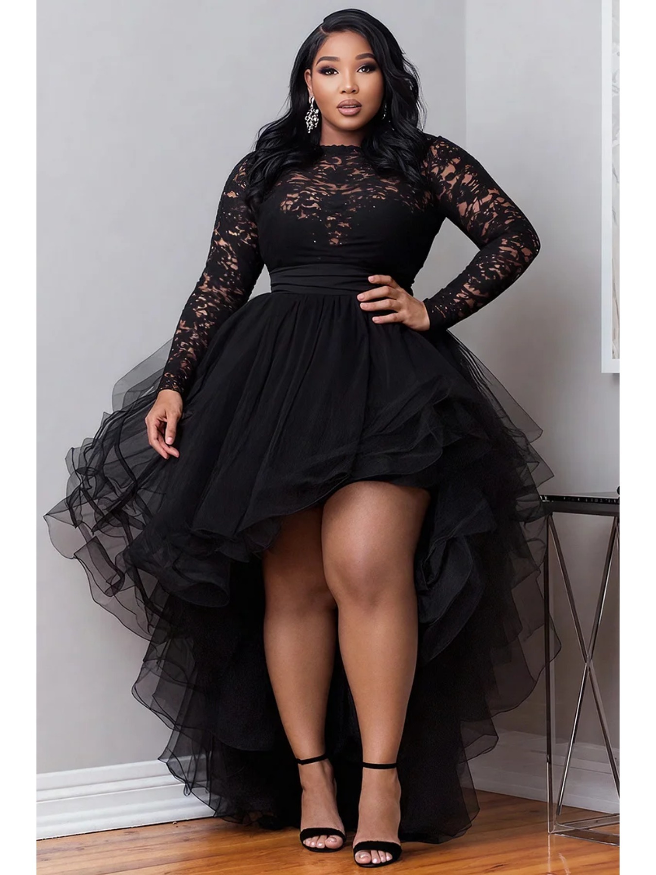 birthday dress for xl women Dress Plus Size Party Birthday Dresses High Waist V Neck Batwing Sleeve Sexy Sequin Mini Silver