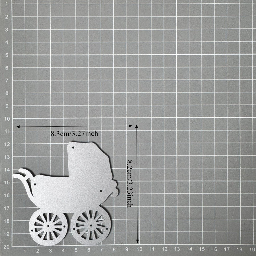 E-shop Neu eingetroffen: Sanfte Kinderwagen Metall Schneide Stempel für Scrapbooking Kartenherstellung Schablonen Prägung Bastel Dekoration