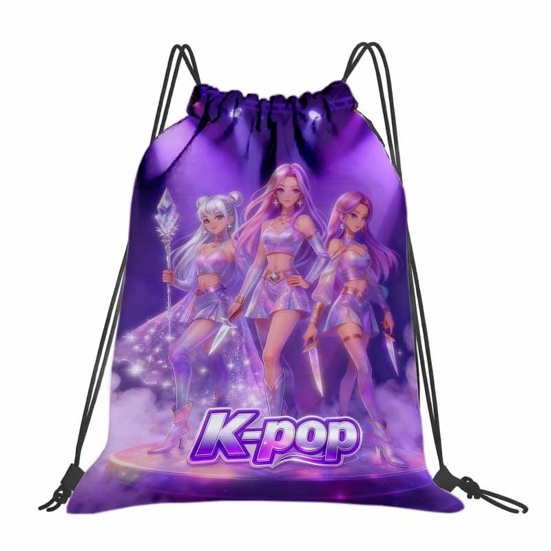 TEMU 1pc Group Logo & Graphics Backpack - Durable Oxford Softshell With Design, Machine Washable, -drama Fans (multicolor)