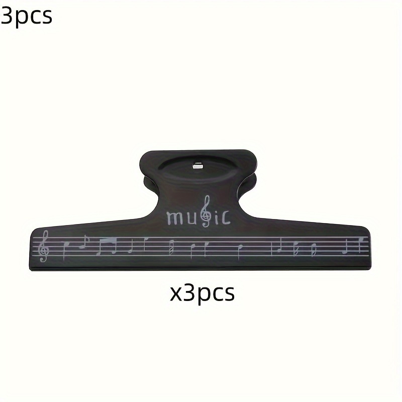 TEMU Premium Sheet Music Clips - Durable Abs, Ideal For Piano & Drum Books, Secure Note Paper Holders, Essential Musical Instrument Accessories