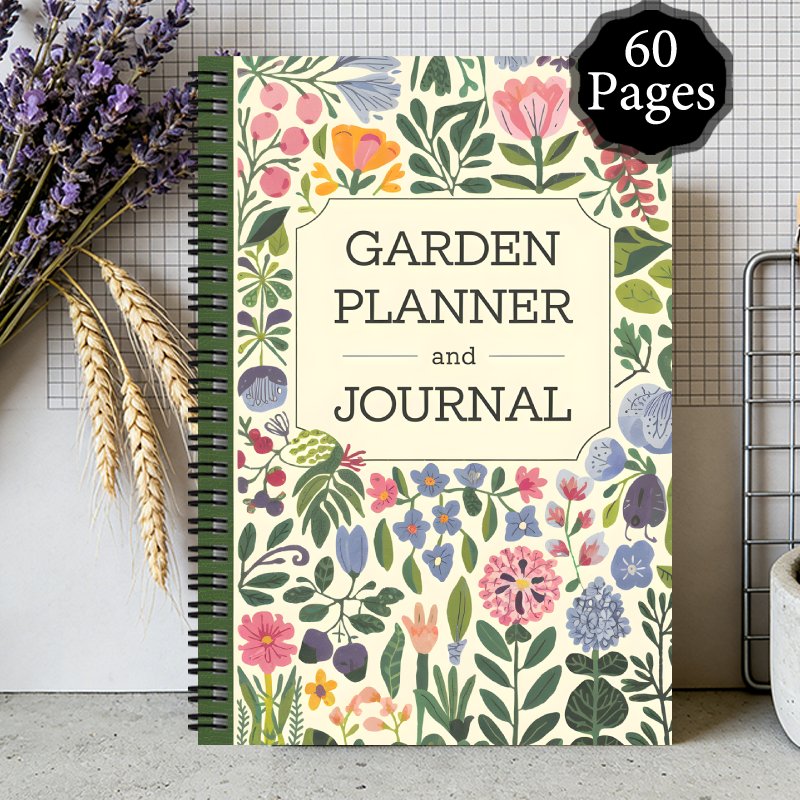TEMU 1pc 14.5x21cm Record Book Garden Planner Notebook, Garden Planner, Garden Journal Planner, Garden Notebook With Plant Care , Gardening Calendar