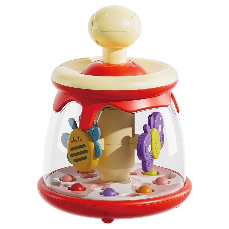 Image of Interactive Early Childhood Education And Activity Cylindrical Cube Toy -3-color Colorful Rotating Cognitive Game, New Year's New Toy