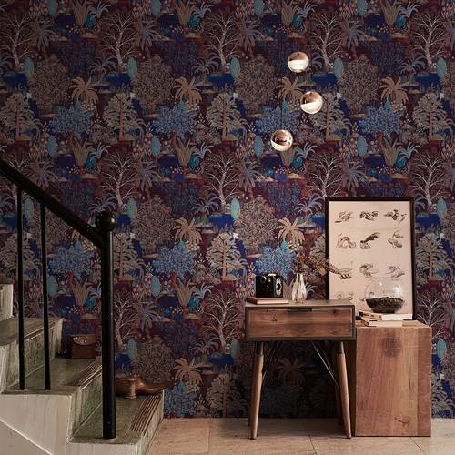1 rol tapet autoadeziv pădure întunecată pentru living, dormitor, decor pădure, pereți, mobilă și dulapuri, makeover living | tapet artistic