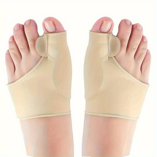 A set of 2 grip inserts and gel pads, braces, specially designed for foot care, toe splitter sole cover - suitable for night and home use - suitable for both men and women.