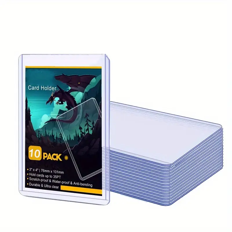 hard cover sleeves for cards Hard Trading Cards Sleeves Plastic Card Case Cover 3x4 Collector ClearHISTORY