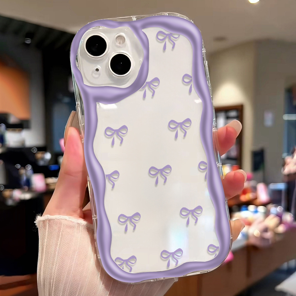 Custodia Per Telefono Con Fiocco In Nastro Fatta A Mano Per IPhone - Foto 9