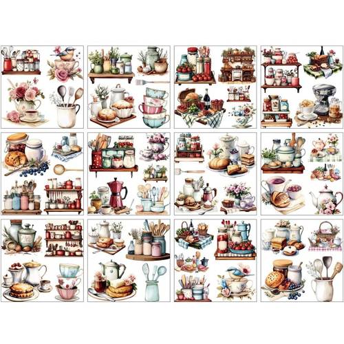 12 sheets rub on transfer stickers compatible for diy crafts stick decals with tableware dessert furniture window wood dinner plate toppings 5 5x5 5 inch needed for home office party decor multicolor