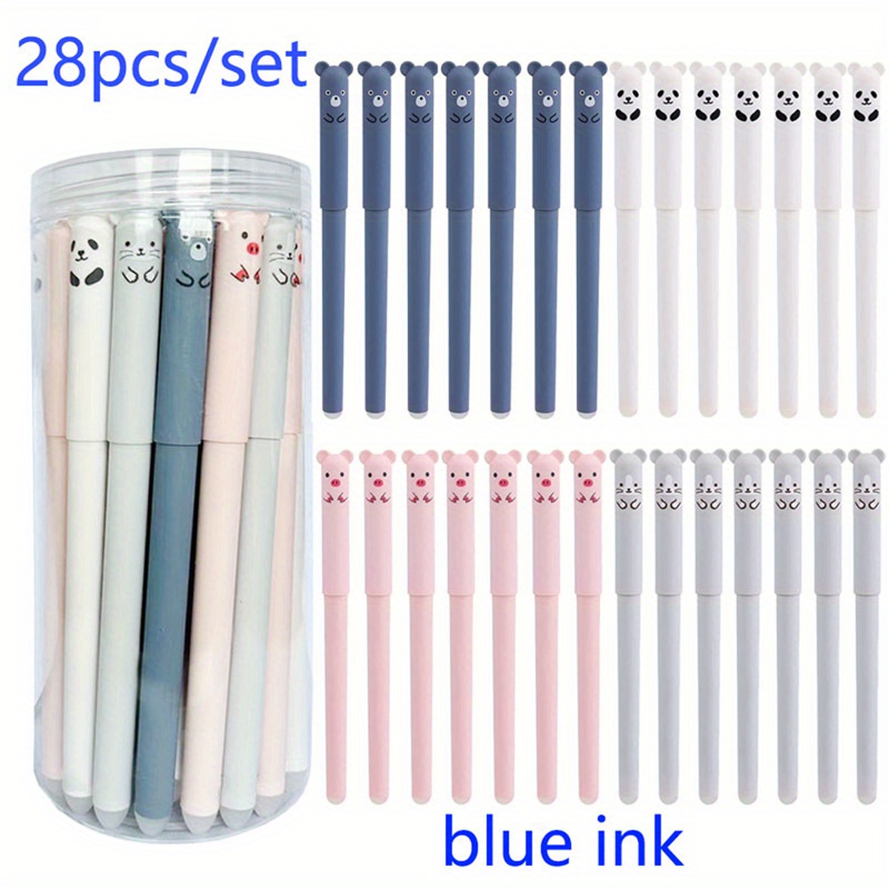 28pcs Set of Erasable Pens with Washable Handles