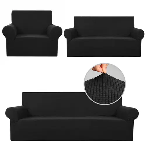 sofa covers jacquard spandex l shaped couch slipcovers stretch elastic armchair loveseat couch furniture protector cover with pillow cover for living room bedroom office
