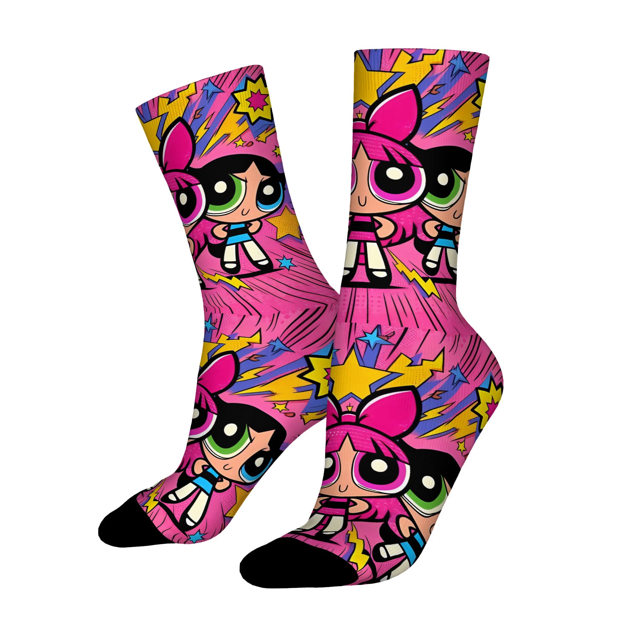 TEMU Calcetines de con Diseño Estampado 2D de Poliéster para Hombre