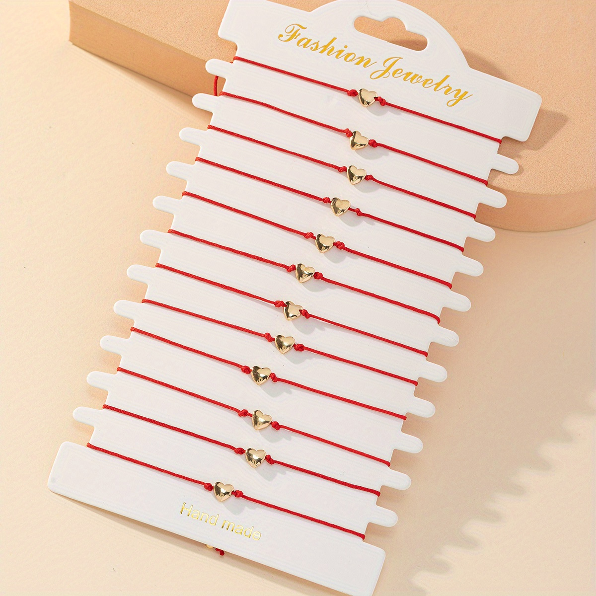E-shop 12-teiliges Damen-Herzarmband, einfaches Geschenk zum Muttertag und Valentinstag