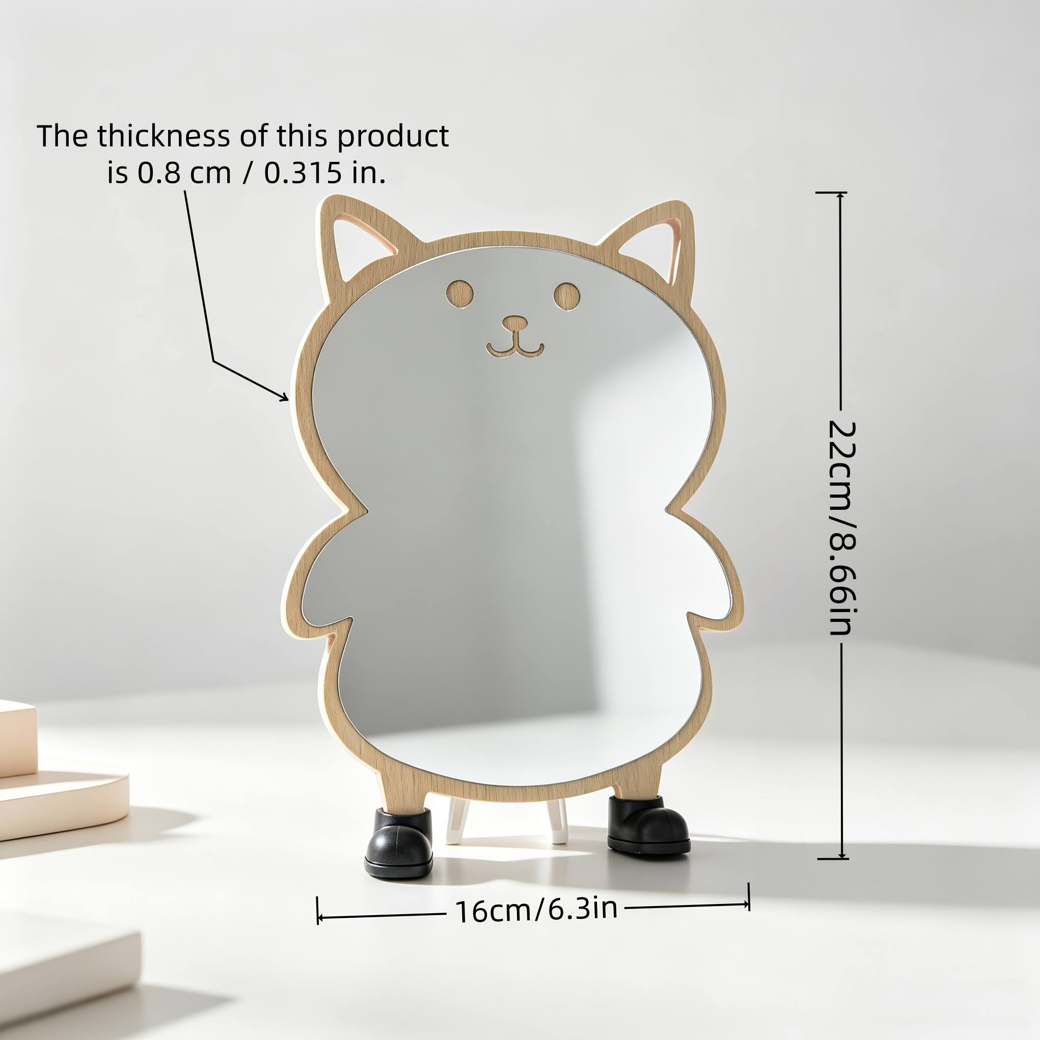 Cute Cat Mirror for Home and Dormitory